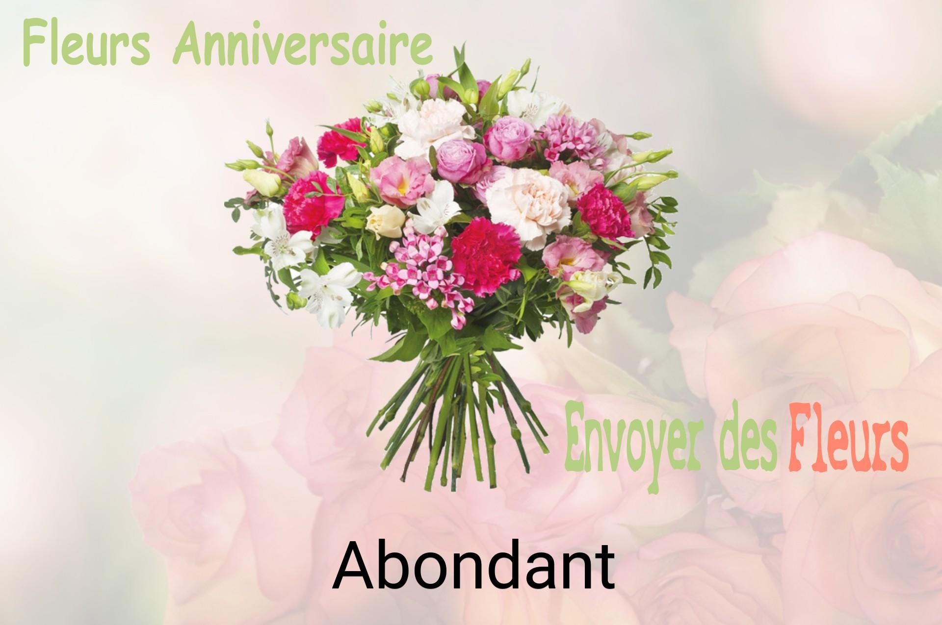 Bouquet de fleurs d’anniversaire livré à Abondant